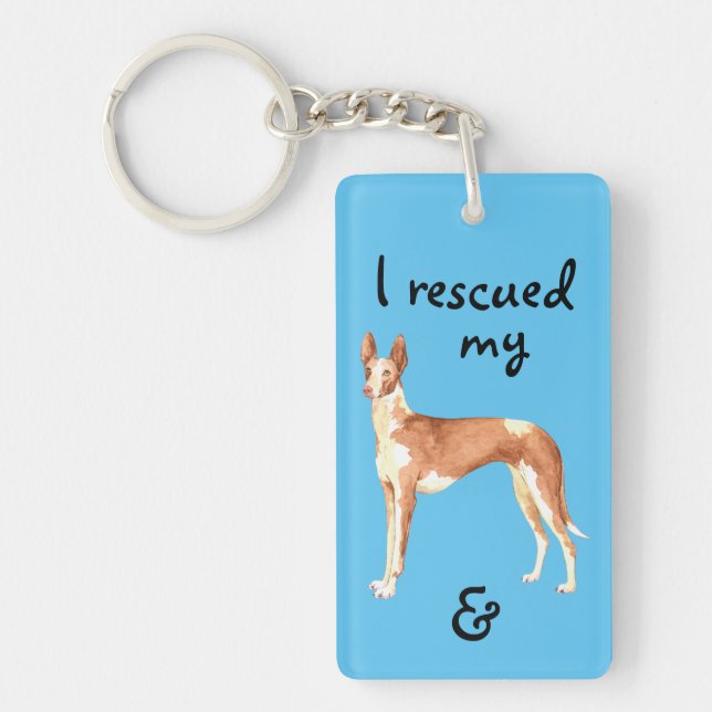 Secourir le Porte - clé Ibizan Hound (Devant)
