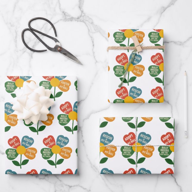 Secourir les feuilles d'enveloppes cadeaux Pit Bul (Recto)