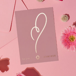Secret Admirer FUN HAPPY Pink Heart Valentine's