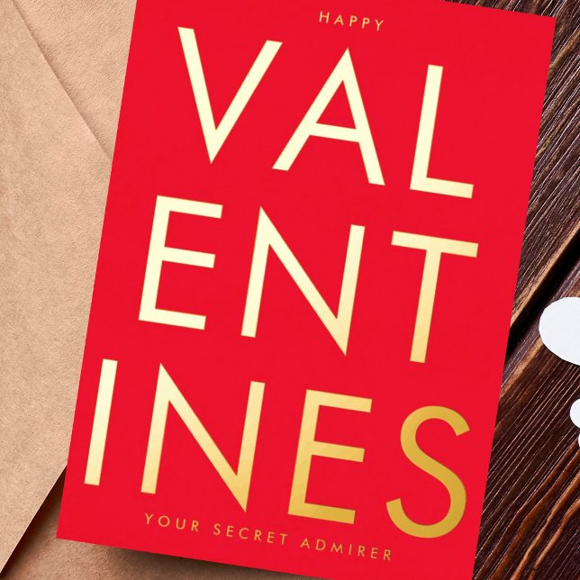 Secret Admirer RED WHITE FUN HAPPY GOLD (Creator Uploaded)