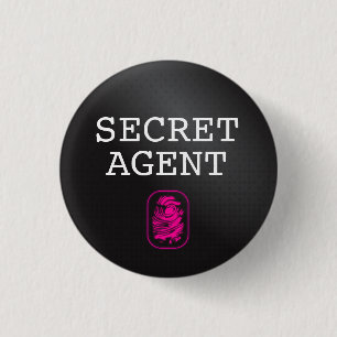 Secret Agent 1 Inch Round Button