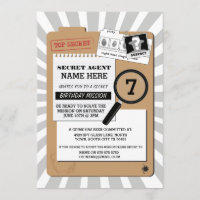 SECRET AGENT DETECTIVE CRIME SPY BIRTHDAY PARTY