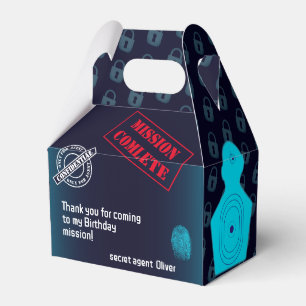 Secret agent Detective Spy Mystery Party Favor Box
