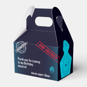 Secret agent Detective Spy Mystery Party Favor Box