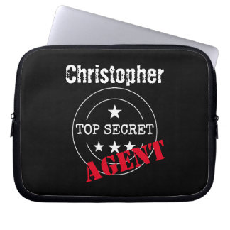  Secret Agent Personalized Laptop Sleeve