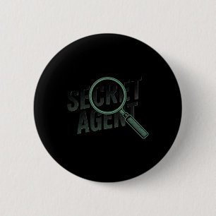 Secret Agent - Secret Agent Costume Inspector Spy 2 Inch Round Button