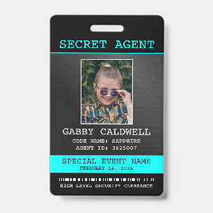 Secret Agent Spy Badge