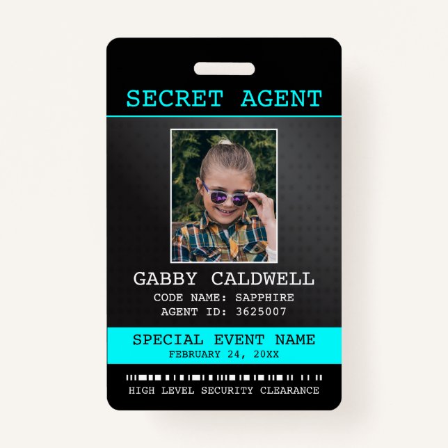 Secret Agent Spy Badge (Front)