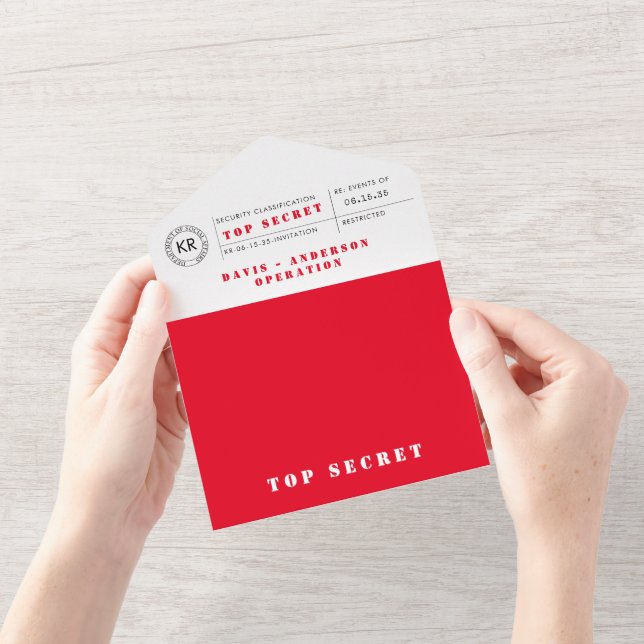 Secret Agent Spy Invitation (Opening)