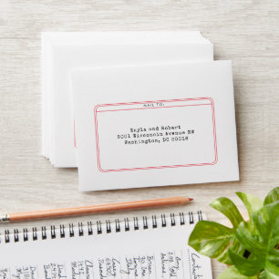 Secret Agent Spy Reply Card Envelope