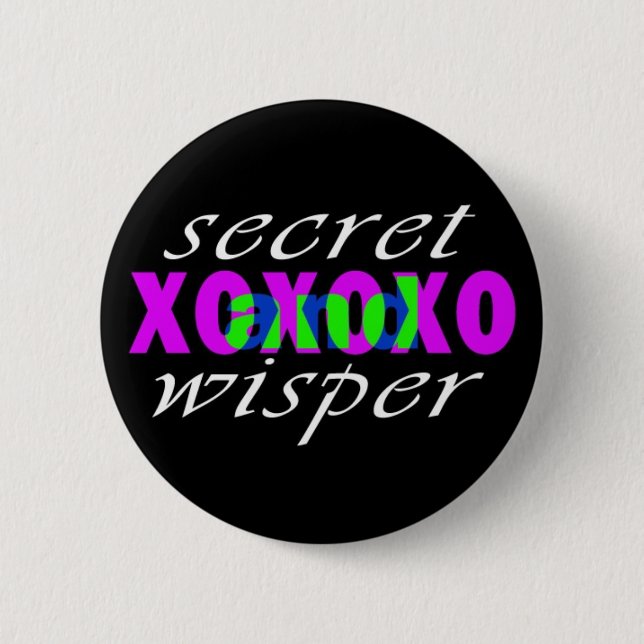 secret and wisper (band) 2 inch round button (Front)