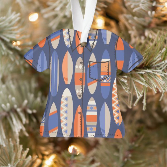 Secret Beach Hawaiian Surfboards Aloha Shirt - Ble (Arbre)