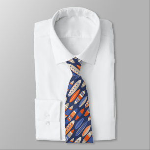 Secret Beach Hawaiian Surfboards - Blue and Orange Tie