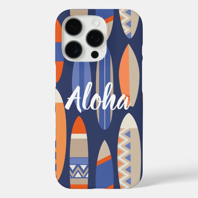 Secret Beach Hawaiian Surfboards - Blue Case-Mate iPhone Case (Back)