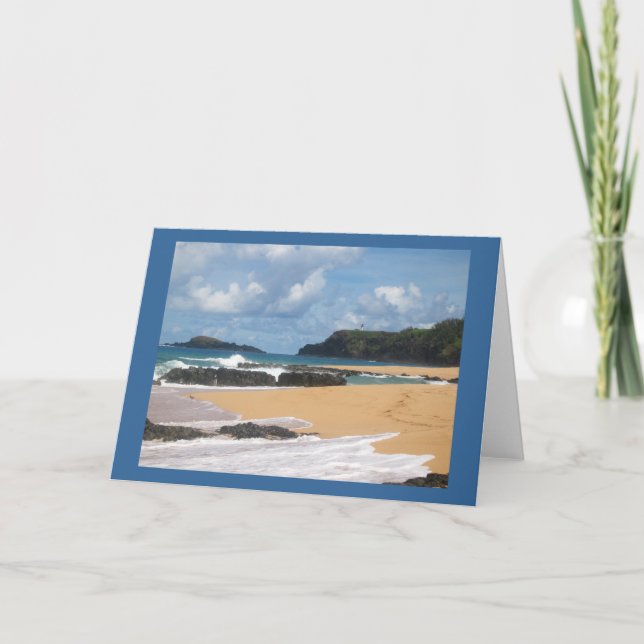 Secret Beach Kauai Hawaii Card (Front)