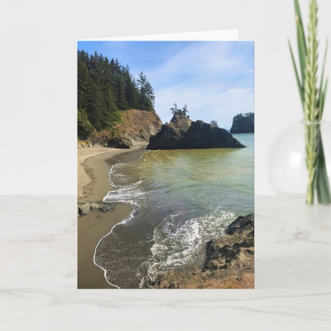 Secret Beach, Samuel H. Boardman, Oregon Card (Front)