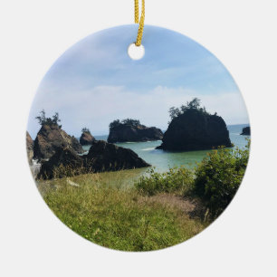 Secret Beach, Samuel H. Boardman, Oregon Ceramic Ornament