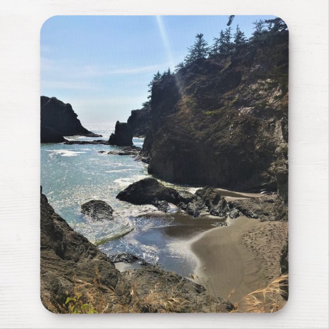 Secret Beach, Samuel H. Boardman, Oregon Mouse Pad (Front)