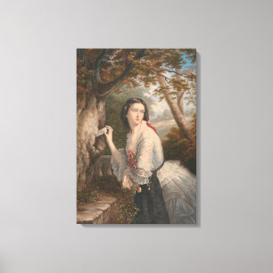 Secret Corresponde: Girl Note to Forbidden Love Canvas Print