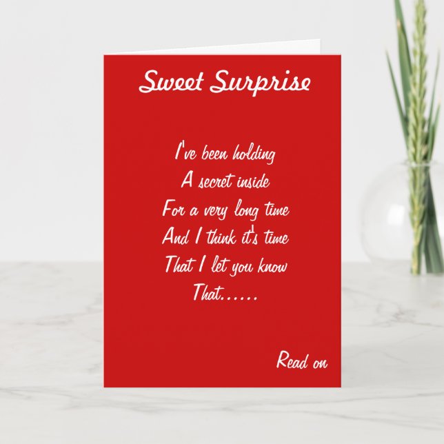 Secret crush  card (Front)