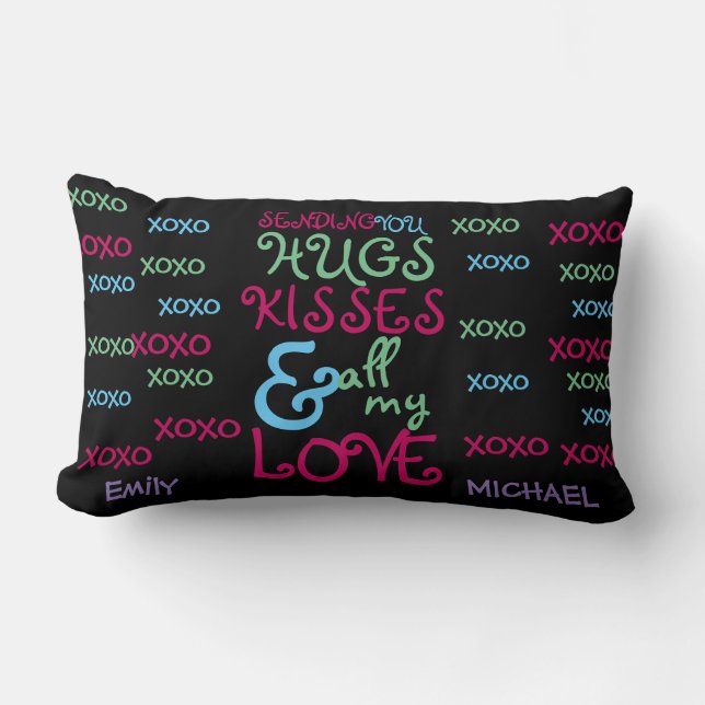 Secret Crush, First Love Personalized Gift Fun Lumbar Pillow (Front)