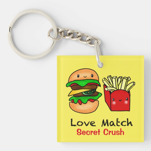 Secret Crush Kawaii frites de hamburger customisée (Devant)
