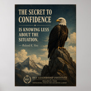 Secret de la confiance Affiche de motivation drôle