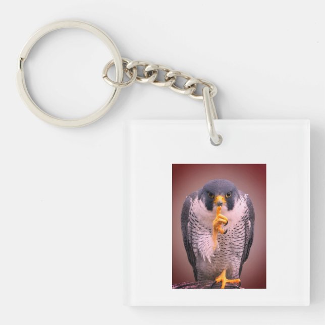Secret Falcon Sherpa Throw Keychain (Front)