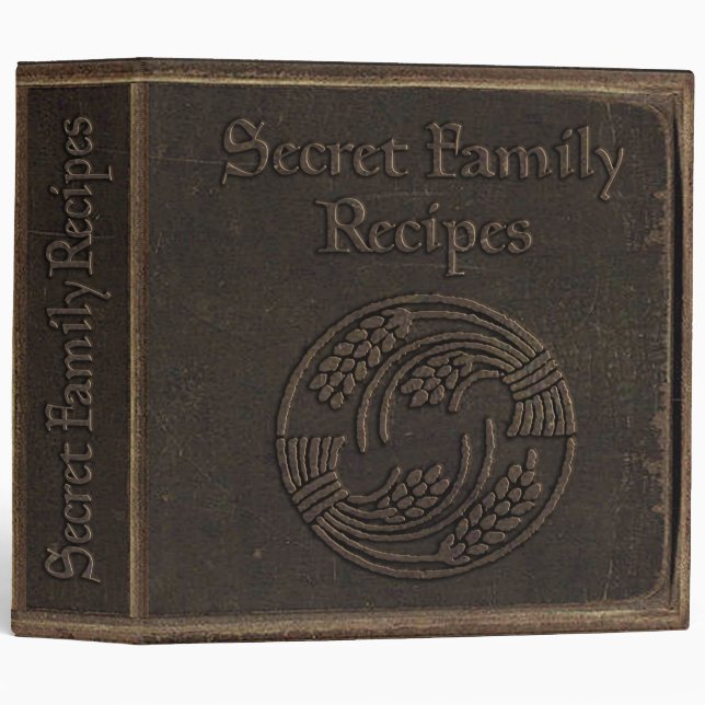 Secret Family Recipes Binder (Front/Spine)