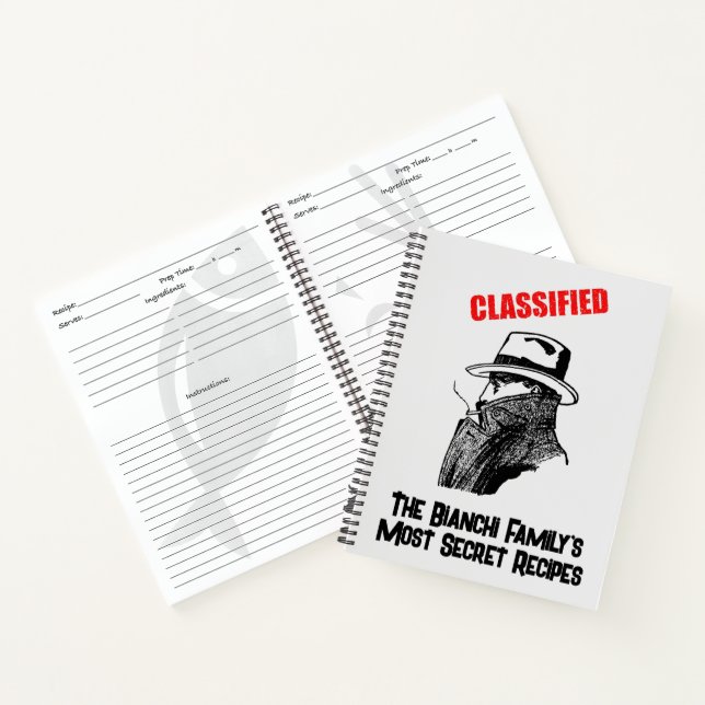 Secret Family Recipes Notebook (Inside)