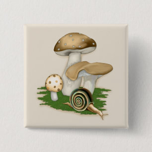 Secret Garden 2 Inch Square Button