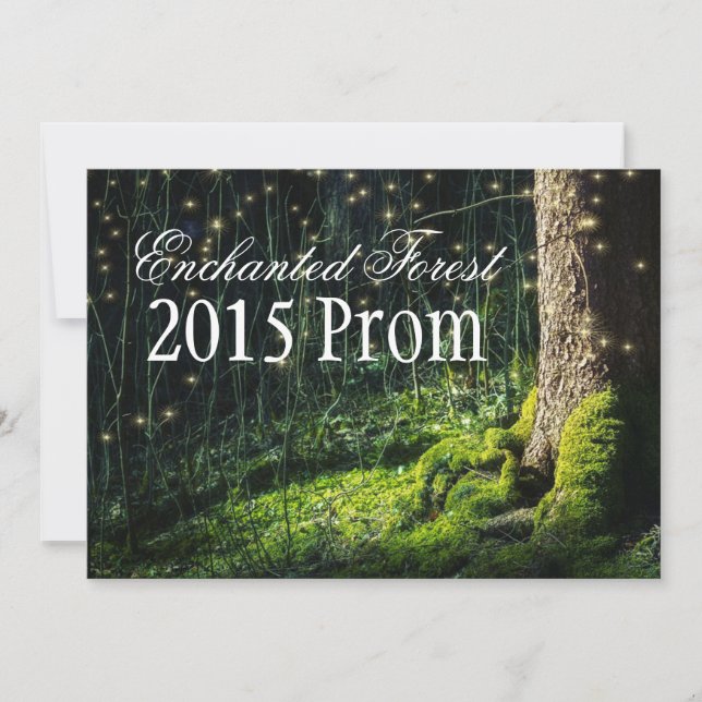 Secret Garden + Enchanted Forest Prom Invitations (Front)