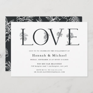 Secret Garden Engagement Party Invitation