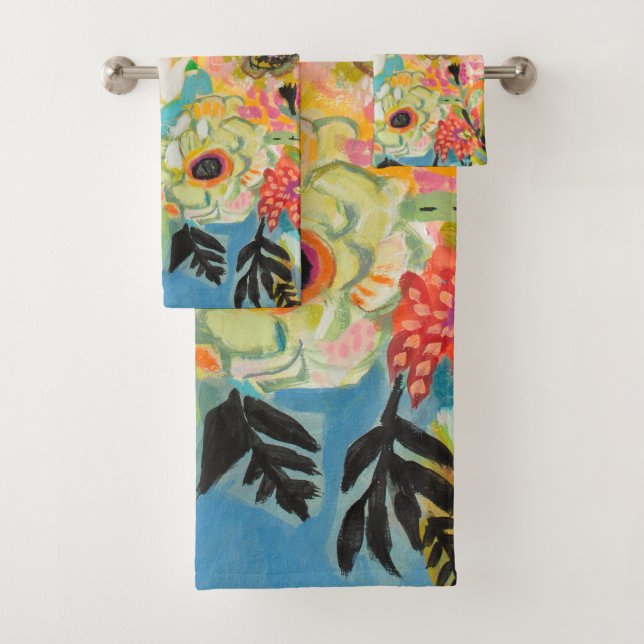 Secret Garden Floral III Bath Towel Set (Insitu)