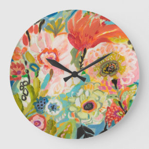 Secret Garden Floral III Large Clock