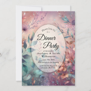 Secret Garden in Evening Glow Dinner Party - Home Invitation