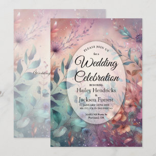 Secret Garden in Evening Glow Wedding Invitation