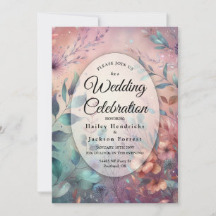 Secret Garden in Evening Glow Wedding Invitation