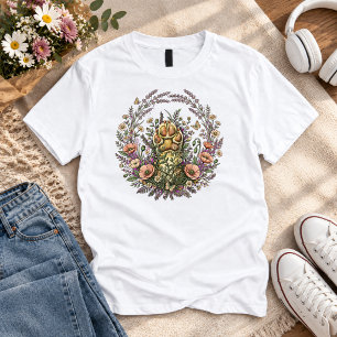 Secret Garden Paw Floral Pet T-Shirt