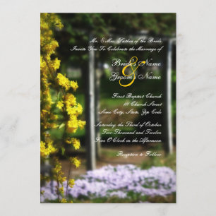 Secret Garden Wedding Invitation