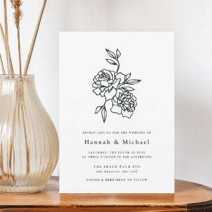 Secret Garden Wedding Invitation Ink