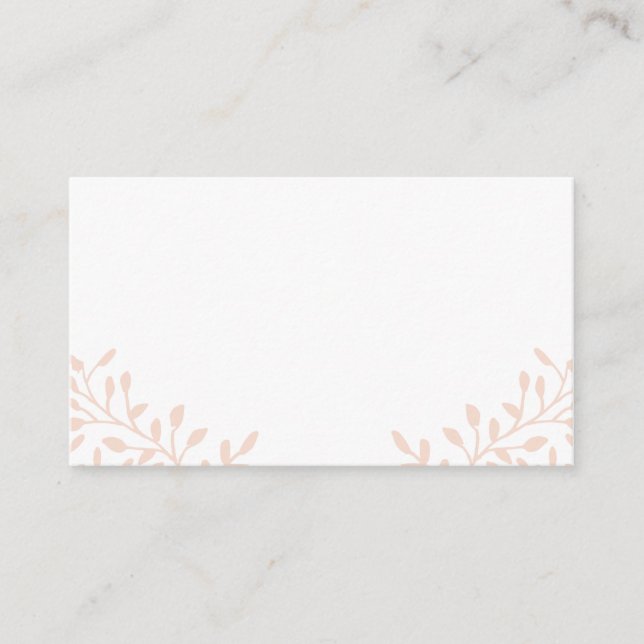 Secret Garden Wedding Place Cartes 100 pk (Devant)