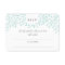 Secret Garden Wedding RSVP - Mint