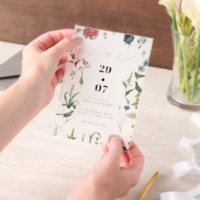 Secret Garden WildFlowers Frame Save The Date