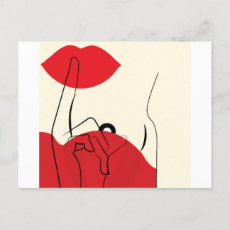 secret holiday postcard