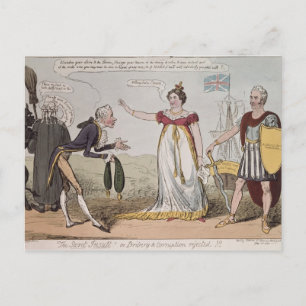 Secret Insult or Bribery and Corruption Rejected Postcard