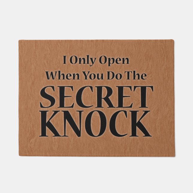 Secret Knock Doormat (Front)