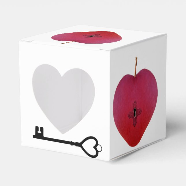 Secret Love Apple Favor Box (Front Side)