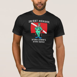 Secret Member SCUBA Steve Black T-Shirt