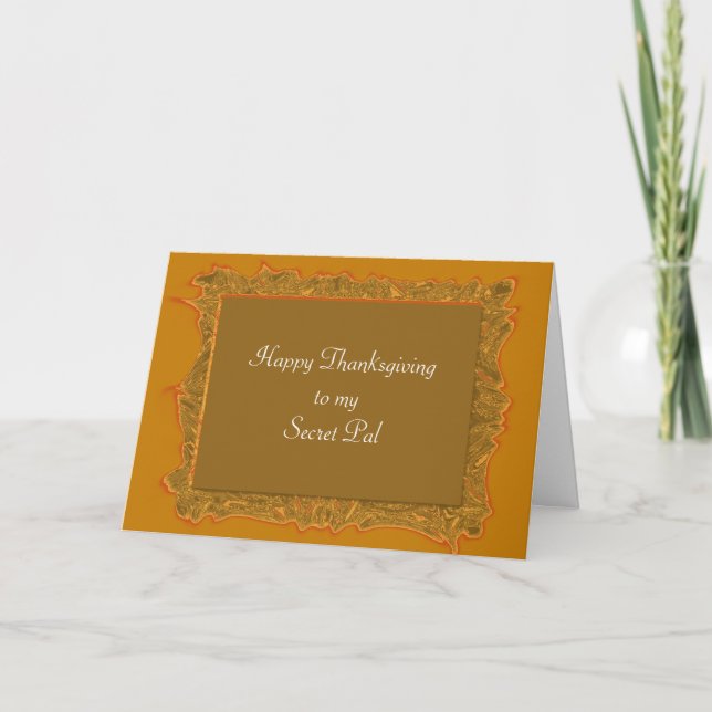 Secret Pal Thanksgiving Holiday Card (Front)